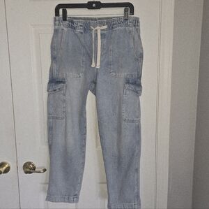 GAP Women's Light Blue Cargo Pants